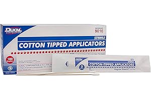 Dukal 6-inch Medical-Grade Cotton Tipped Applicators
