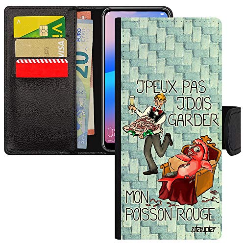 Coque Galaxy S24 Ultra en cuir j'peux pas j'dois garder mon poisson rouge rigide