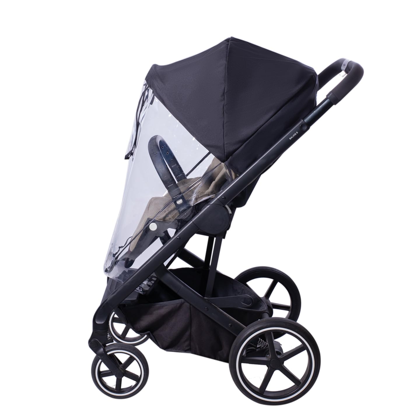 Stroller raincover Windshield Thermal Protective Cover for Cybex Balios S Stroller (Balios S), transparent - Image 3