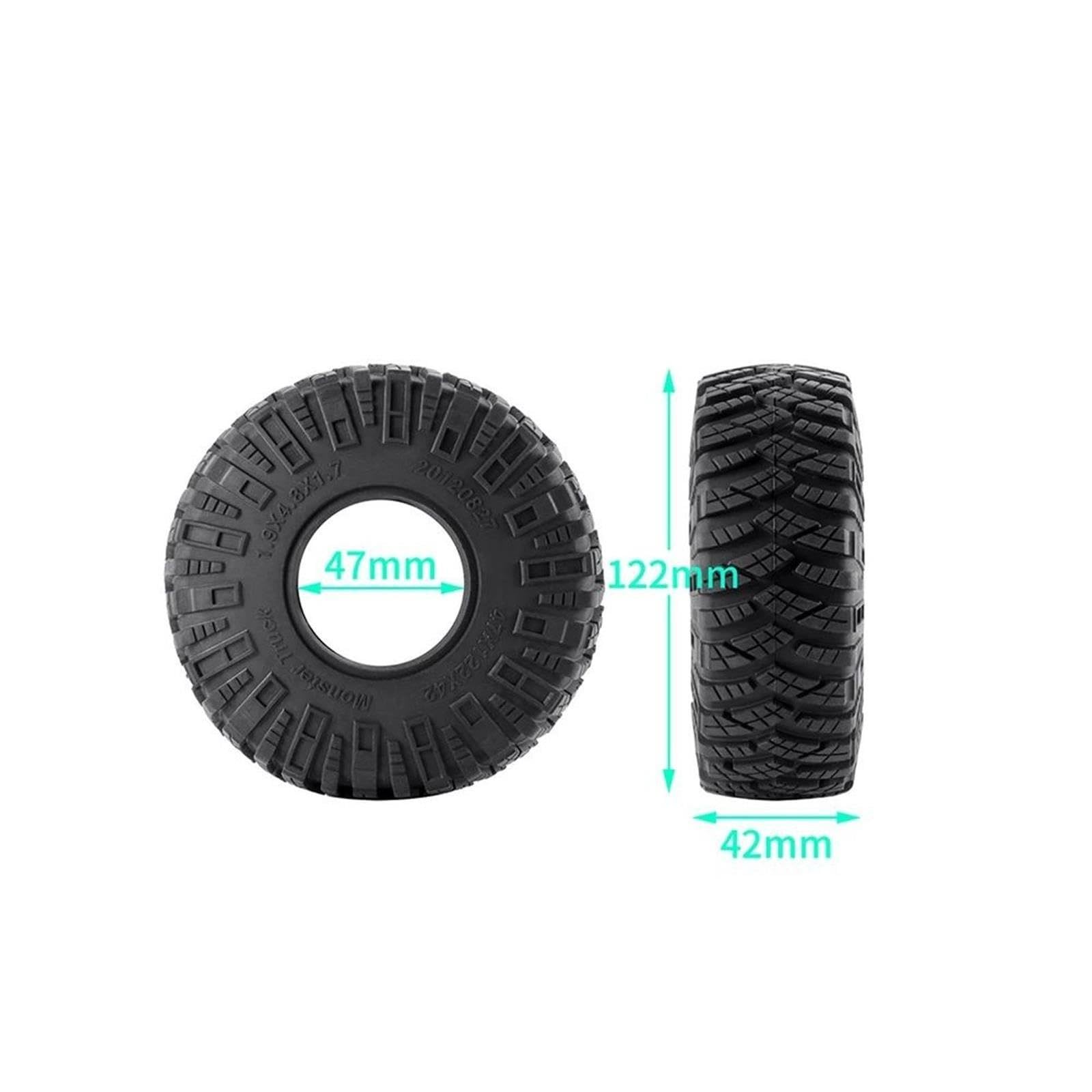 1,9 Beadlock Radreifen Für Axial Für SCX10 D90 1/10 Rc Autoteile
