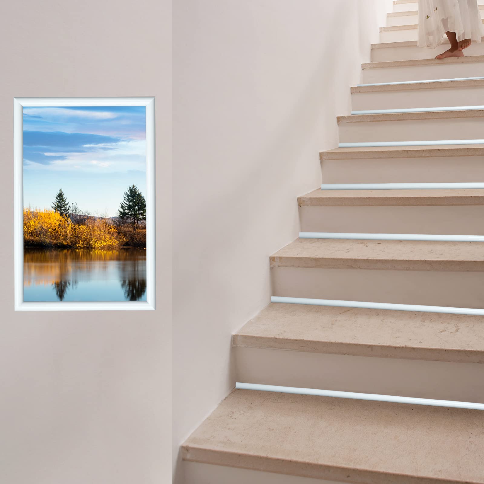 Self Adhesive Quarter Round Molding Trim 16 Feet Peel and Stick Crown