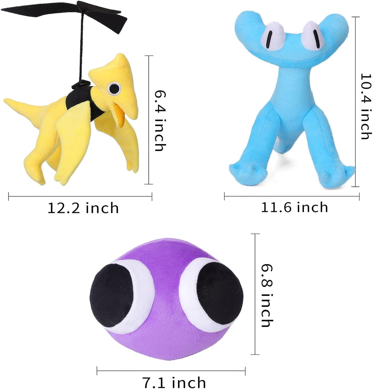 9pcs Rainbow Plush Toys, Rainbow Plush Stuffed Animal Plush Doll,Chapter 2 Plushies Toys for Fans Birthday Kid