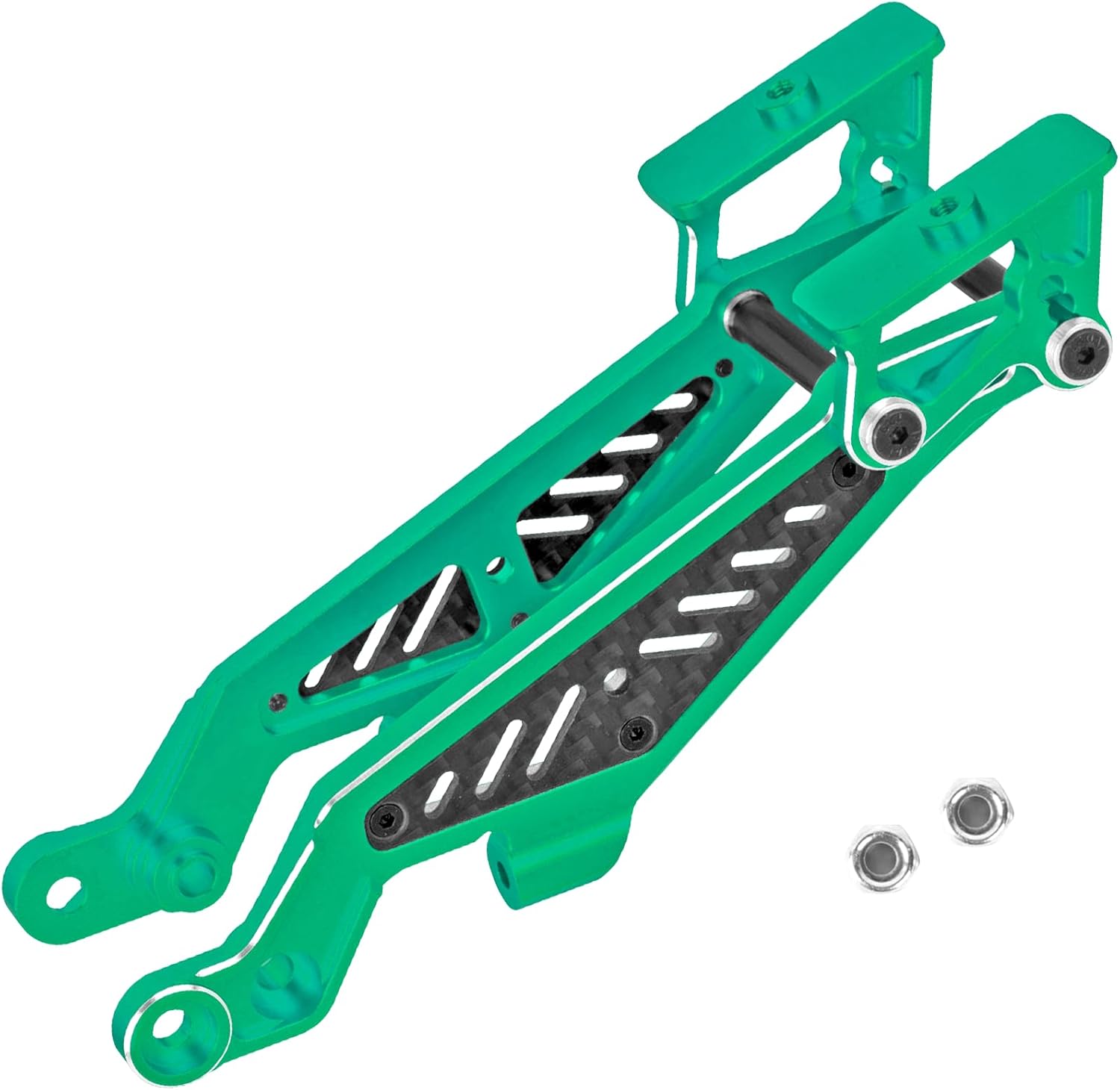 RC Wing Mount Set Upgrades Part for 1/8 Typhon 6S BLX,Kraton 6S BLX,Outcast 6S BLX,Talion 6S BLX,Notorious 6S BLX,Alloy Aluminium Heavy Duty Wing Mount Set Hops Up,Replace #AR320347,Green
