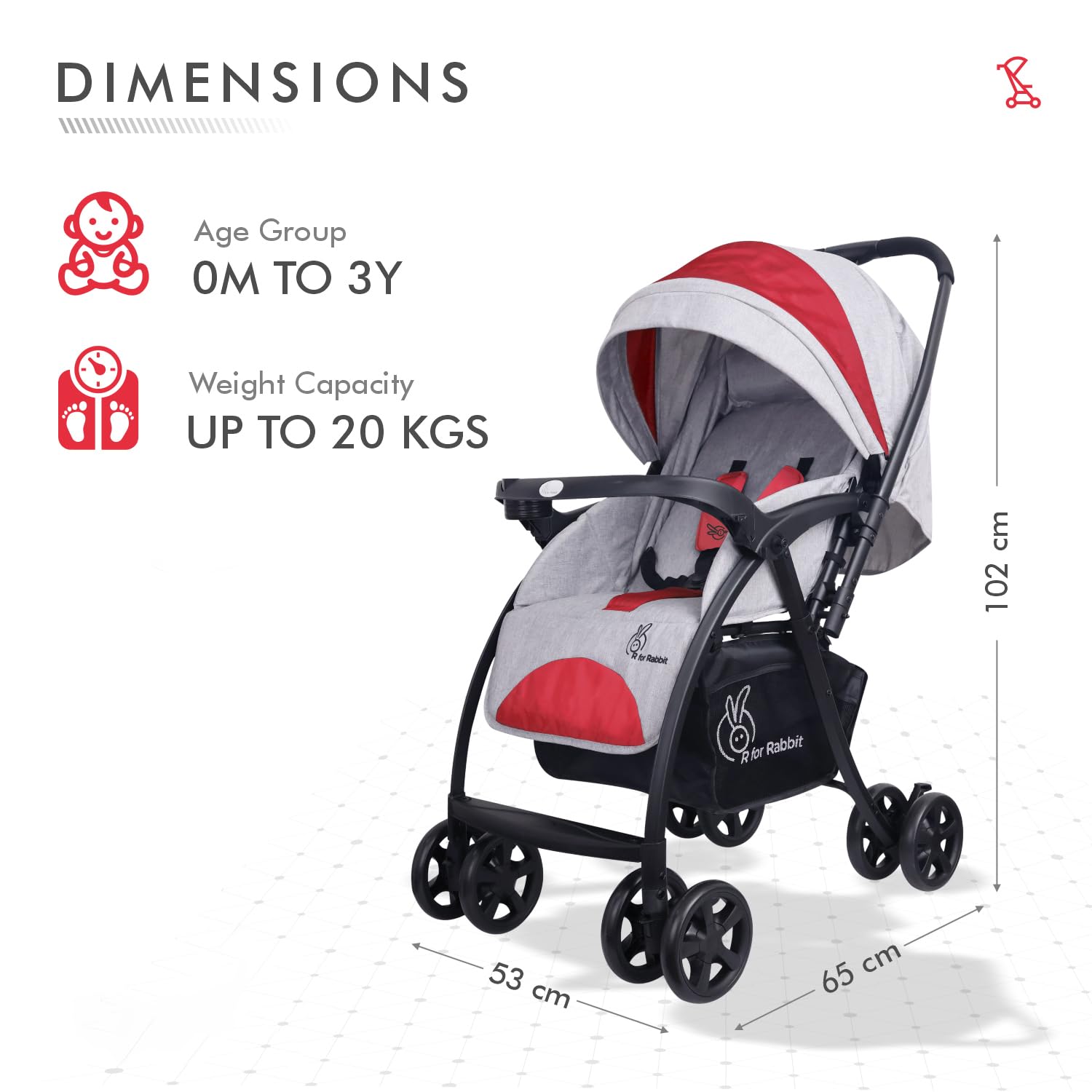 R For Rabbit Sugar Pop Baby Stroller Pram With Auto Desertcart