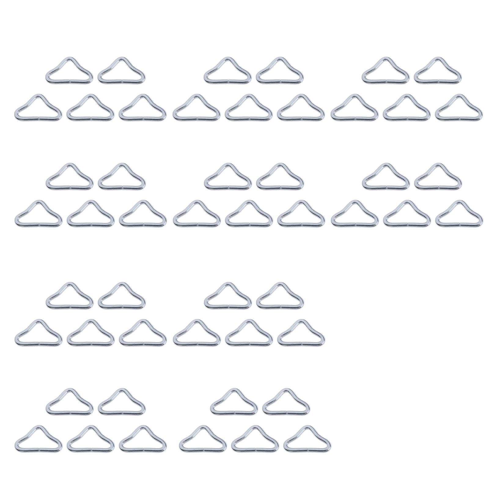 Anneaux triangulaires pour trampoline lot 50 pièces fixation ressort tapis saut