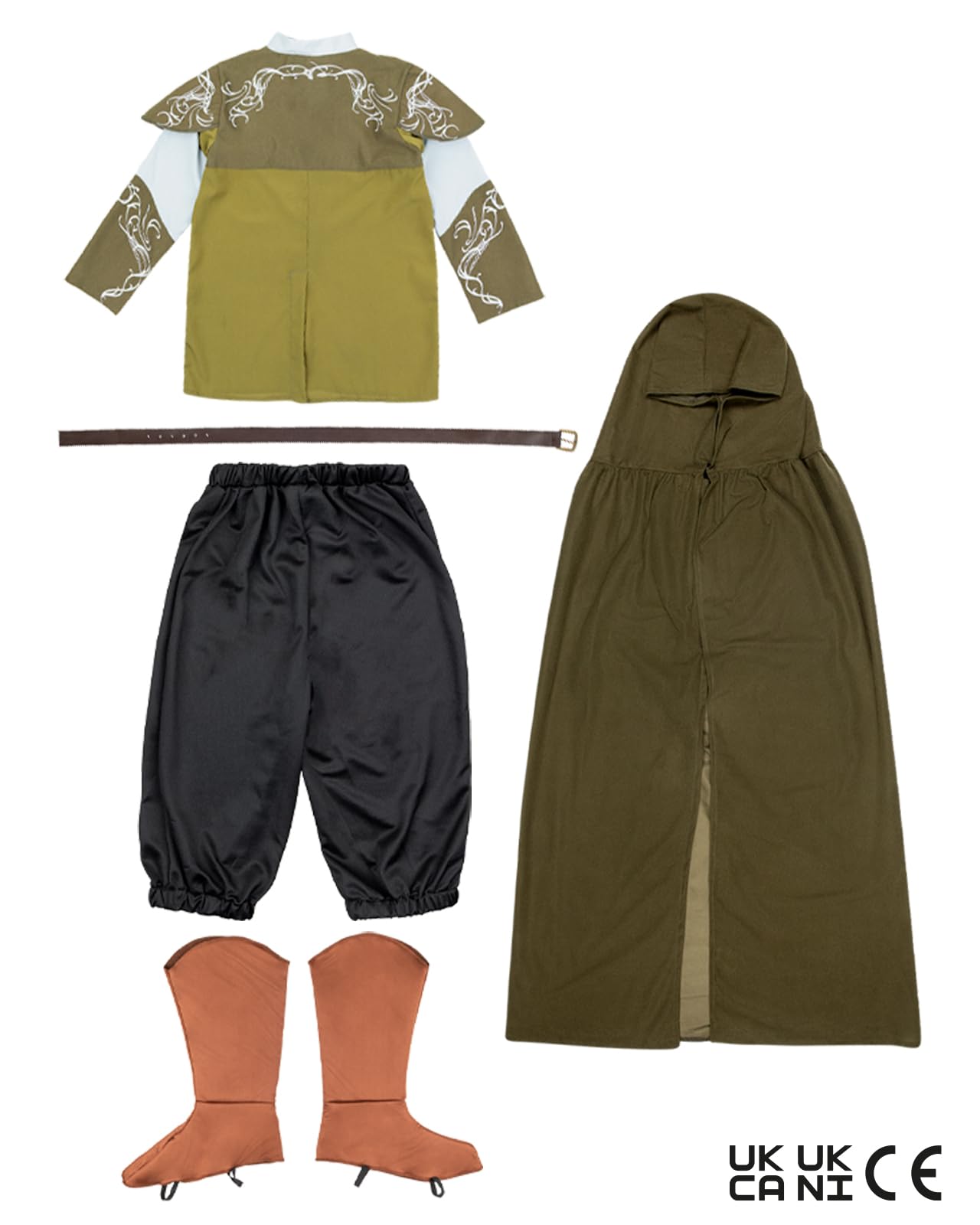 Costume di Legolas- Il Signore degli Anelli per bambino - Il Signore degli Anelli, Film e Cinema, Hobbit - Costume per Bambini e accessori per Feste, Carnevale e Halloween - Grigio/ Argentato