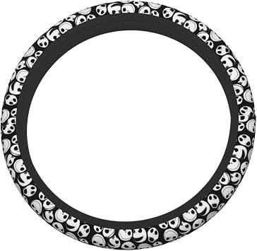 Jack Skellington Elastic Steering Wheel Cover, Made of Top Grade Neoprene, Durable, Anti Slip and Anti Abrasion