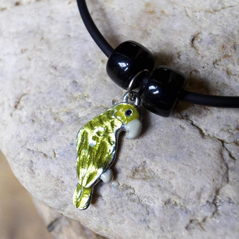 Enamel Green Amazon Necklace