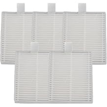 5pcs Filter Kit for Lubluelu & for Honiture V8 Robot Vacuum, Replacement Parts Accessories, High-Efficiency Dust Pets, White