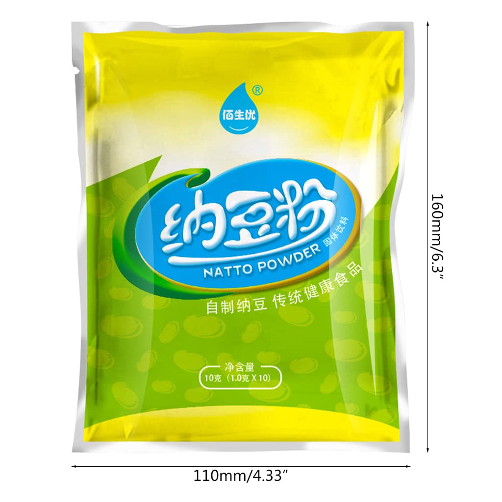 Agente de fermentación en polvo de natto de alta actividad, 10 g, para hacer bacilos, accesorio de arranque en polvo