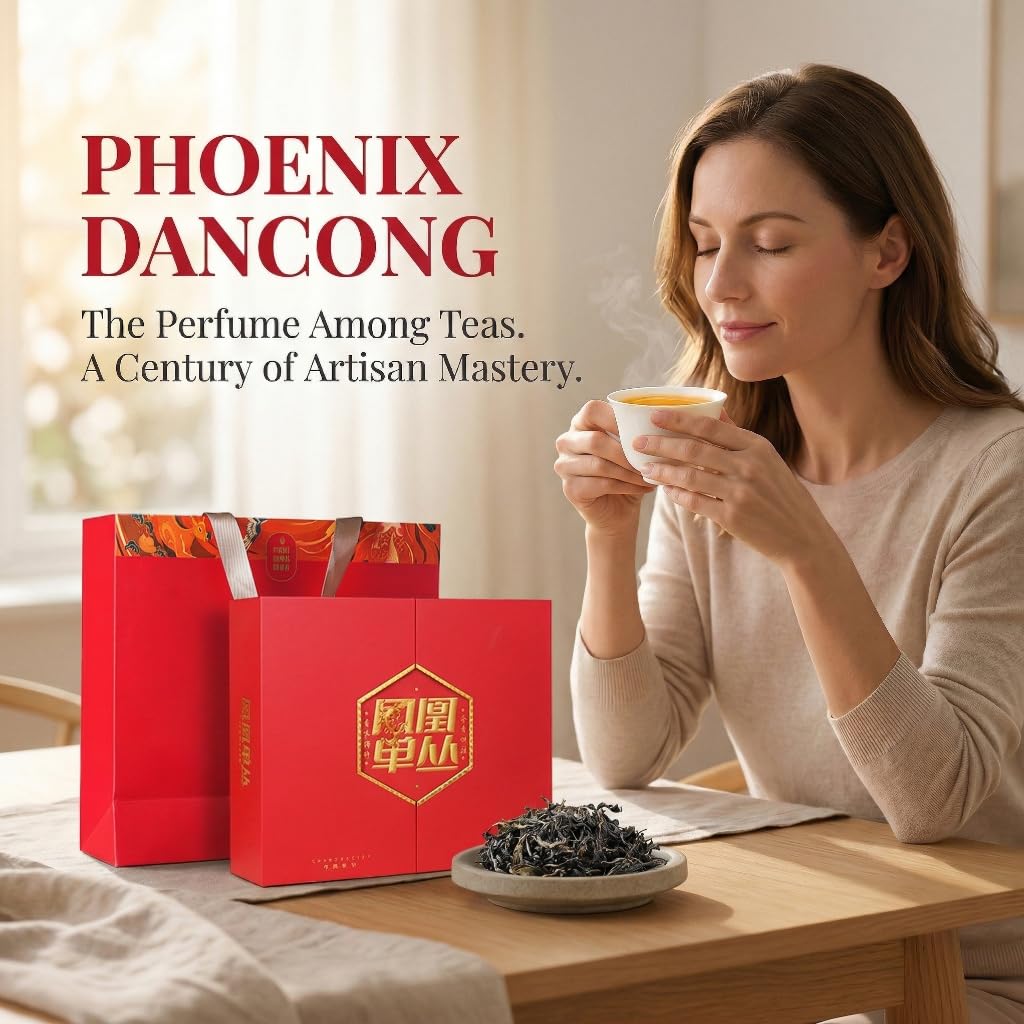 Tè Oolong Phoenix Dancong Di Alta Qualità | Confezione Regalo Di Tè Di Lusso | Morbido E Avvolgente | Tè Cinese in Foglie Sfuse (250g × 2) / 17,64oz