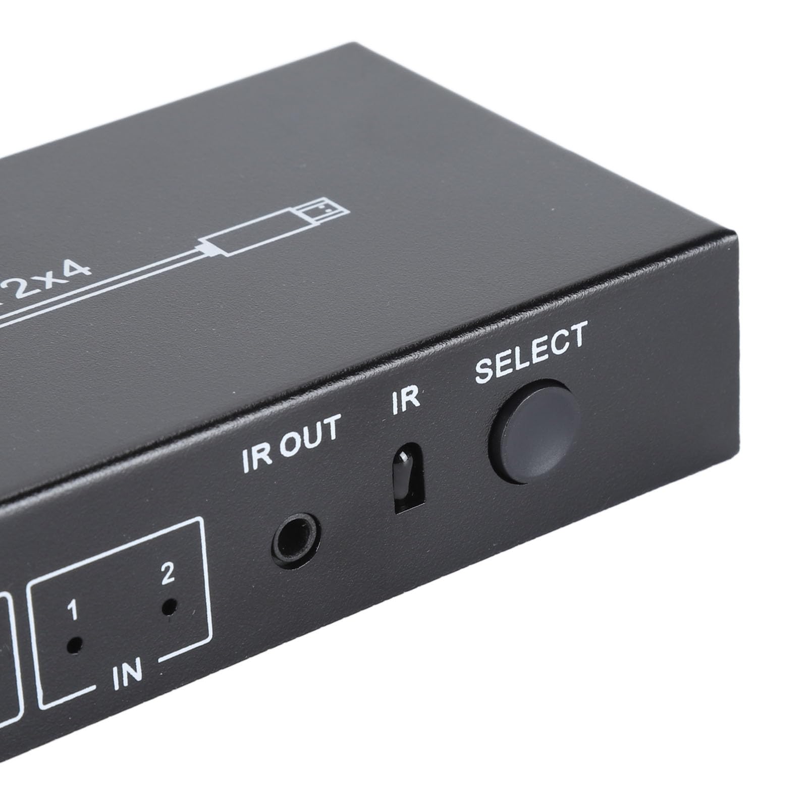 Splitter Commutatore HDMI, Commutatore HD 4K 2 in 4 Uscite con Telecomando, Splitter Interfaccia Multimediale HD per Monitor TV Proiettori (Spina europea)