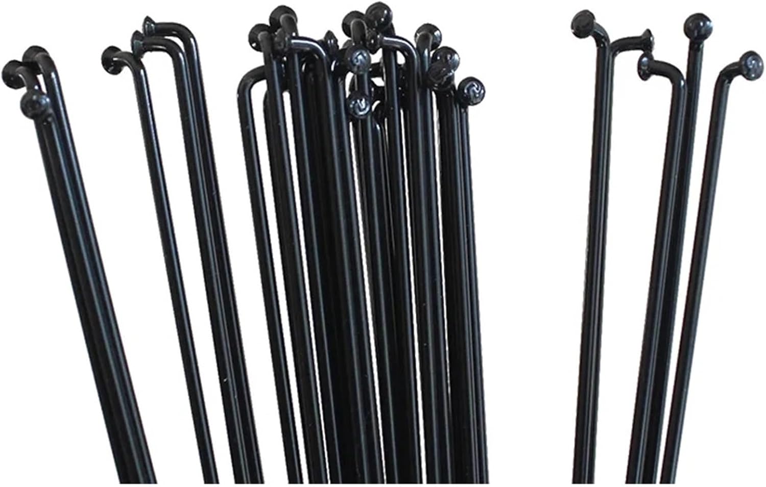 36Pcs High Strength Mountain/Road Bike 14G 2.0mm Spokes Black Colour Bicycles Steel Spokes 170mm-300mm Bike Parts Cycling