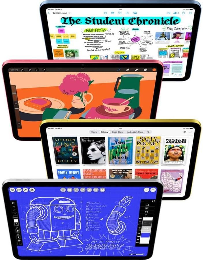 Apple iPad, 2025 with A16 Chip (11-inch, Wi-Fi + Cellular, 128GB) - Blue (Renewed) - 3