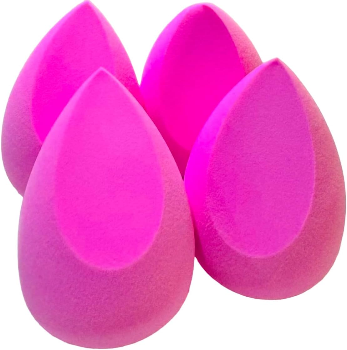 Large 4 pieces Beauty Sponge Complexion Blenders (Pack of four – Pink Colour) Ideal for foundation, highlighters, powders, creams, or liquid makeup for women