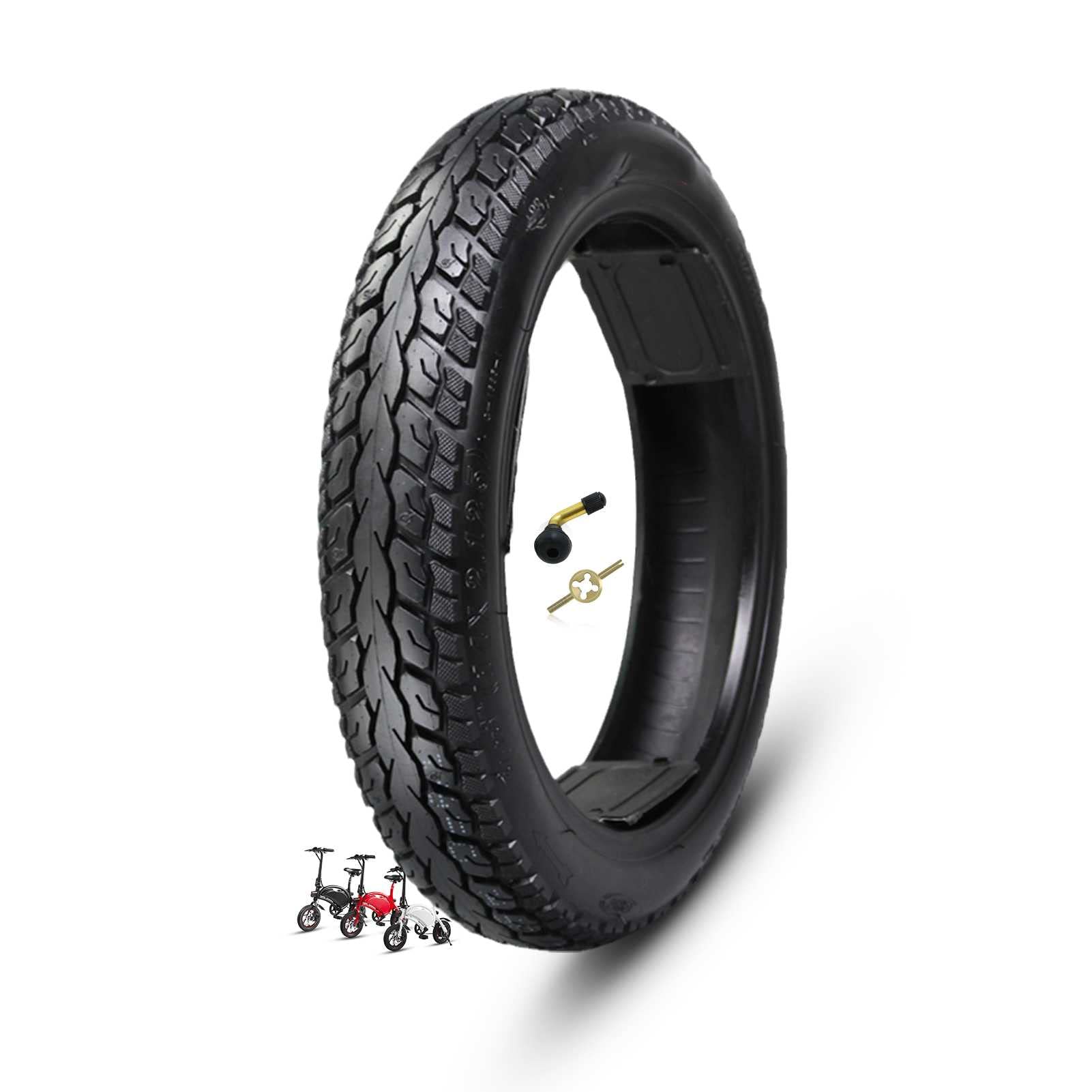 57-254 14x2.125 for copertone bici elettrica | Pneumatico tubeless 14 X 2.125 addensato pesante | Pneumatici eBike Misura 57-254 14 2.125 Off Road 14 pollici Adatto a tutti i tipi di superfici stradal