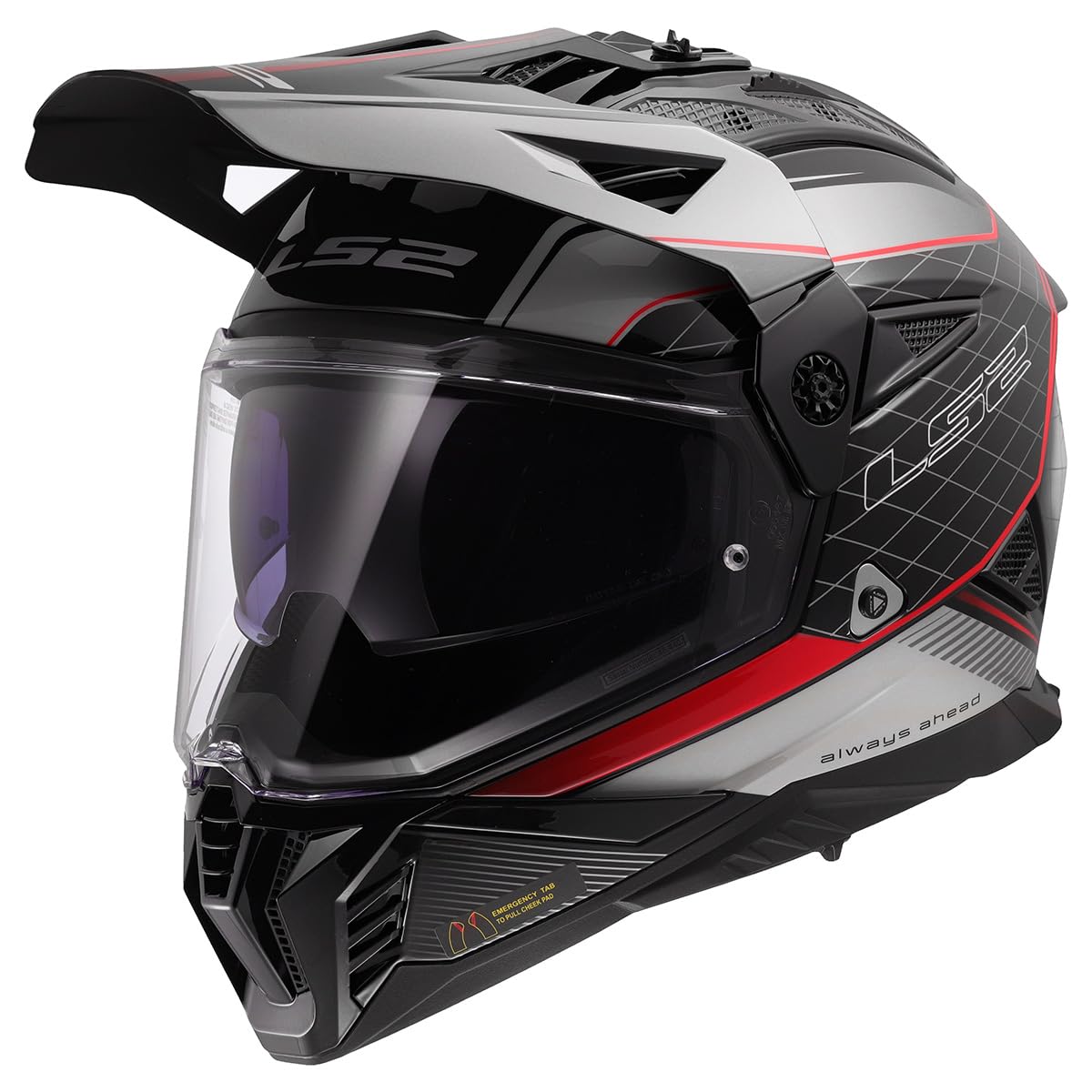 Helmets Blaze II Adventure Motorcycle Helmet W/SunShield