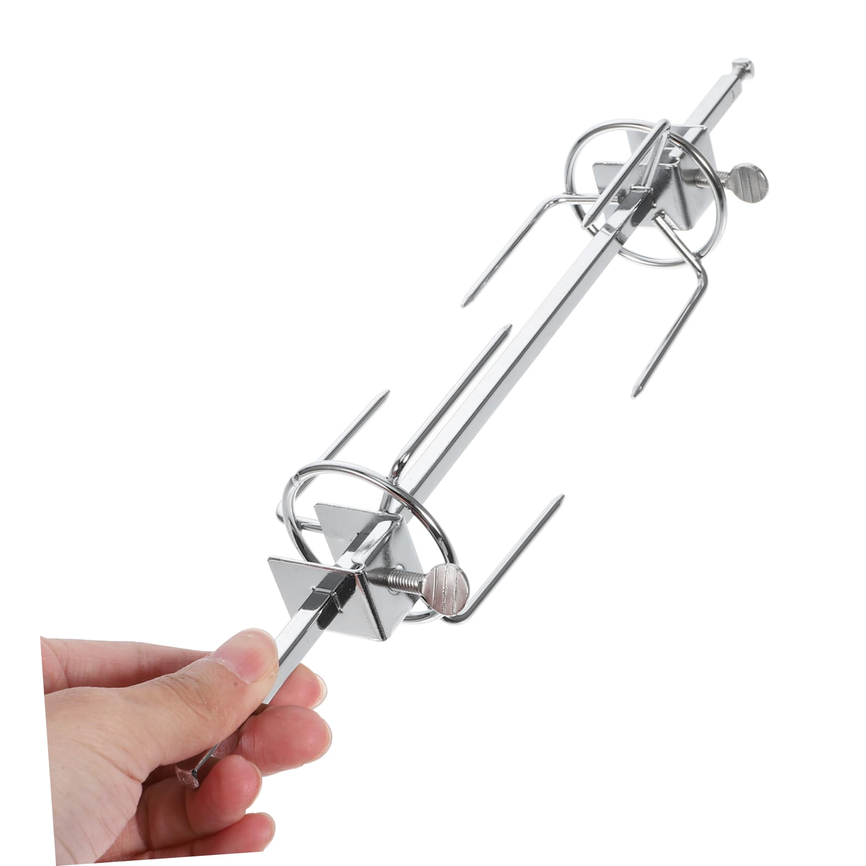 Fourchette Rotative En Acier Inoxydable Pour Poulet Rôti Accessoire Barbecue Et Four 11X2 Pouces Ustensile Pratique Pour Gril À Domicile