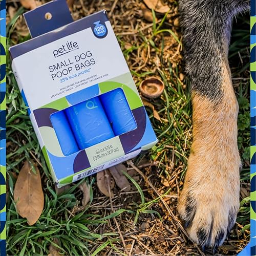 Image of Pet Life Unlimited Poop Bags for Small Dogs | Extra Thick & Strong | Leak Proof & Tear Resistant Waste Bags | Unscented | 360 Count, PL60502, Blue