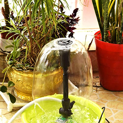 COODIA 370GPH (1400L/H, 110V/24W) Submersible Pump Pond Fountain Multiple Water Fountain Spray Nozzles Kit for Garden PondIndoor and Outdoor Landscape - Thumbnail 2