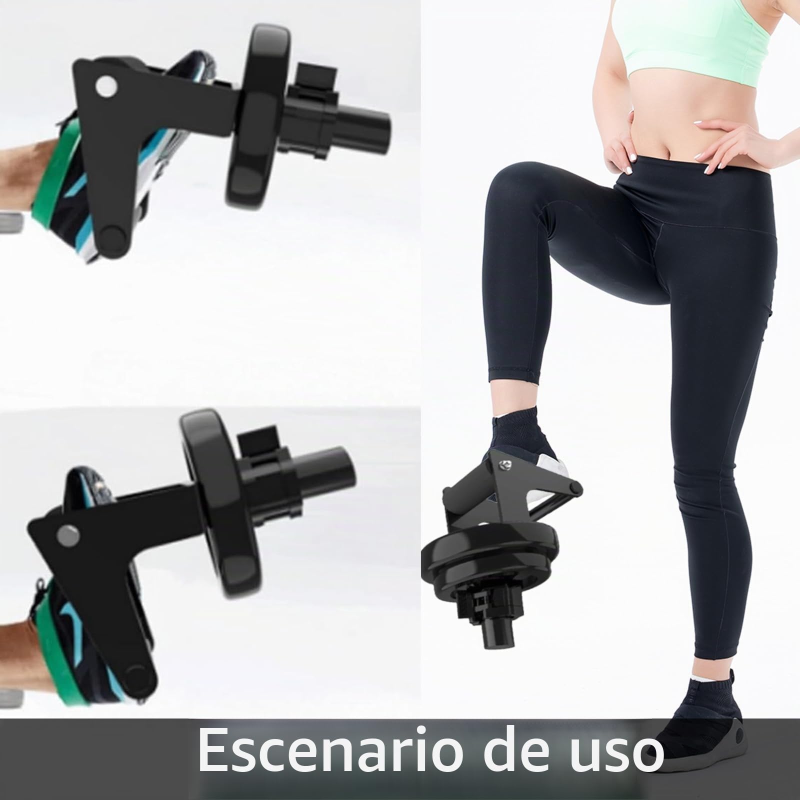 Entrenador de Tibial, Barra Separadora de Piernas para Gimnasio Entrenamiento al Aire Libre Maquina Estirar Piernas con Abrazadera de Barra para Discos de Pesas de 2,5 o 5 cm