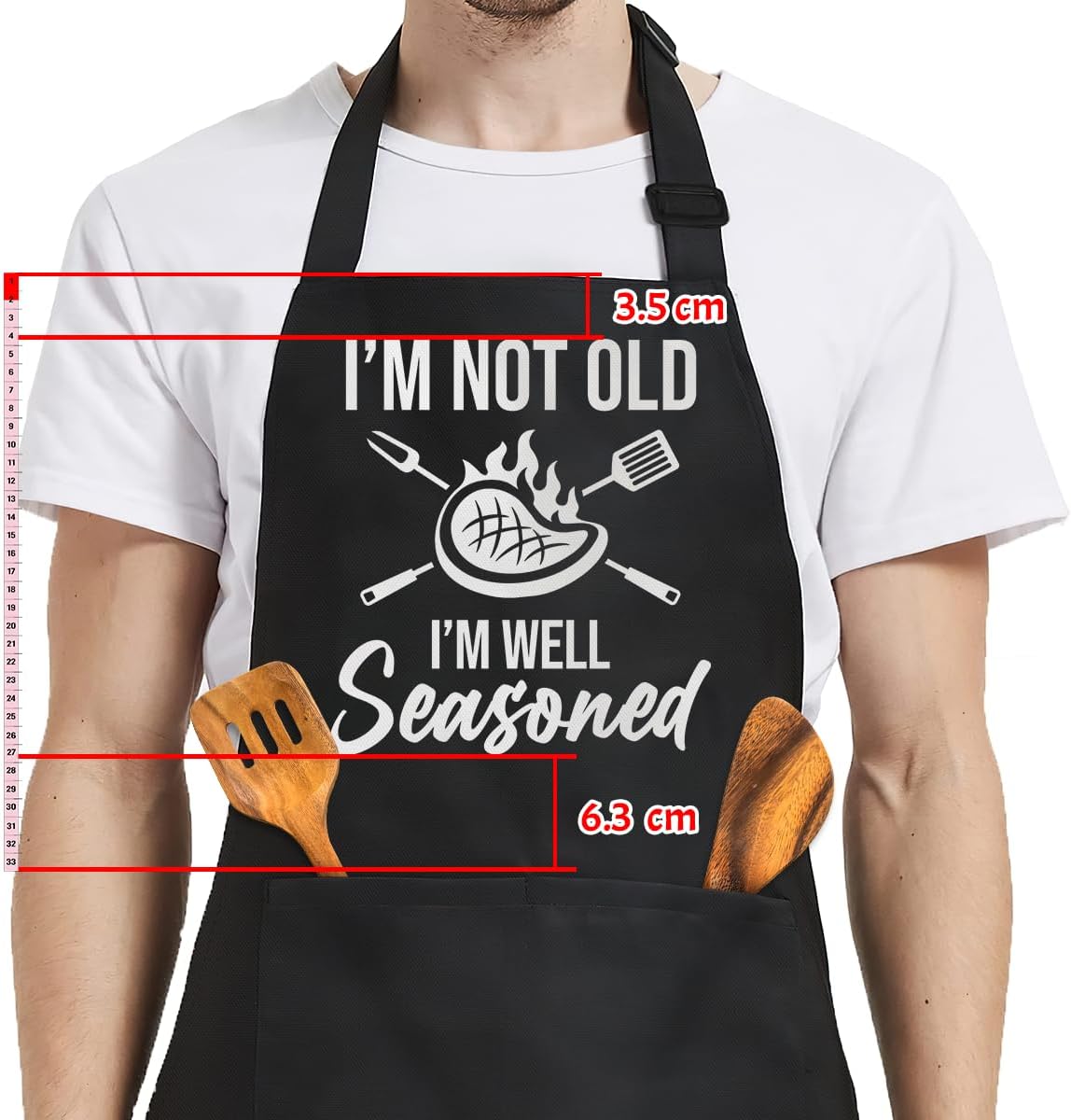 SANDJEST Funny Apron for Dad - Birthday Father’s Day Cooking Grilling Gifts for Mens - Image 8