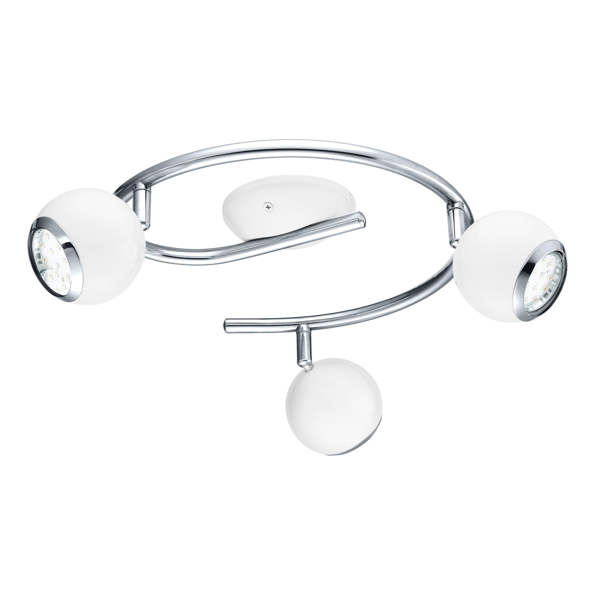 Eglo Bimeda 3-Light White Metal Ceiling Fitting Inclusive Fixture (D) 29Cm from B&Q