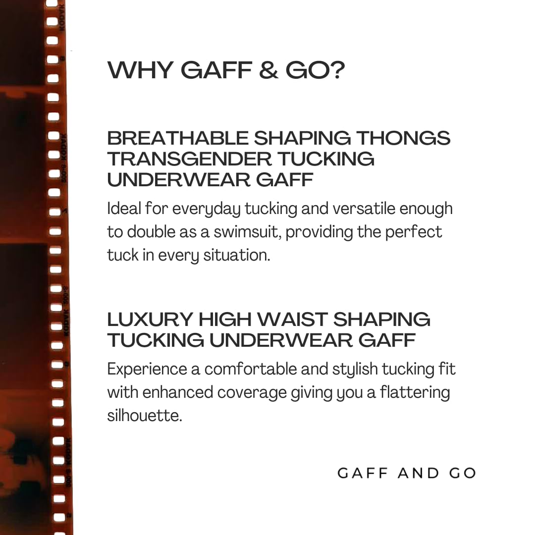 Gaff and Go Tucking Gaff Underwear Panties For Crossdressers Transgender Individuals – Gaff Shaping Thongs: X-Large Nude