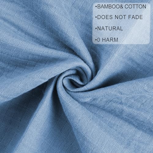 Image of Viviland Muslin Swaddle Blankets, Breathable and Skin-Friendly Baby Receiving Blankets, 2-Pack Sun, 47 x 47 inches