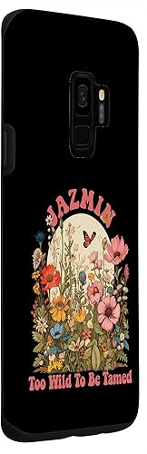 Miniatura 3 de Galaxy S9 JAZMIN Name Cute Retro Girls Wildflower JAZMIN Name Case