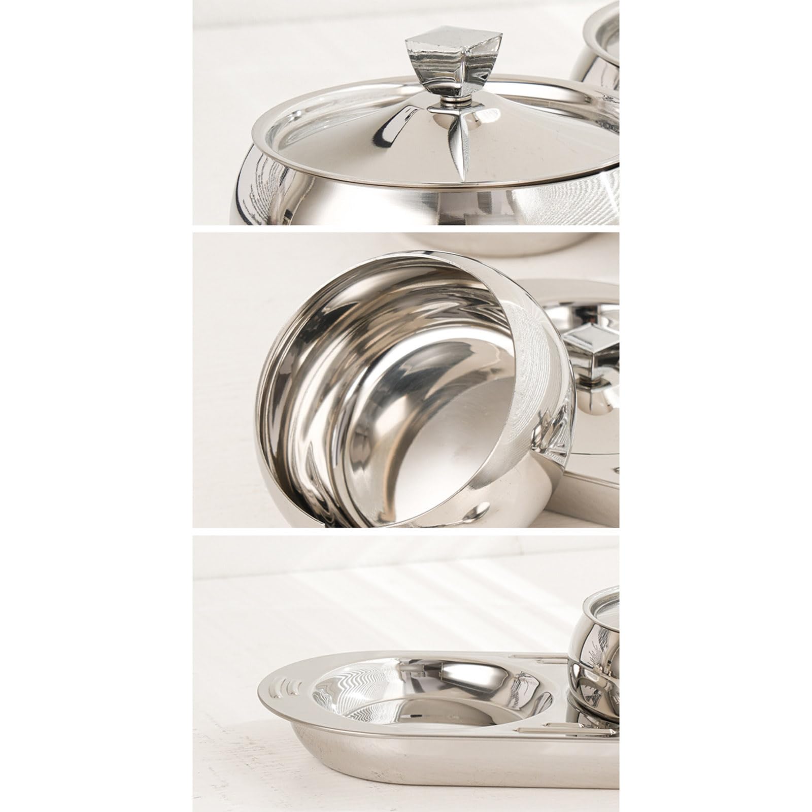Gewürzdosen-Set aus 304 Edelstahl, mit Deckel, Löffel, Tablett, Gewürzgläser, Aufbewahrungsdose für Küche und Outdoor, Kochen, Heimkochen