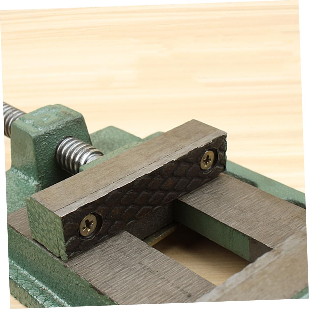 3 Inch Drill Press Vise Swivel Base Heavy Duty Table Clamp for Woodworking and Drilling Cast Iron Bench Clamp for Precision Work Random Color