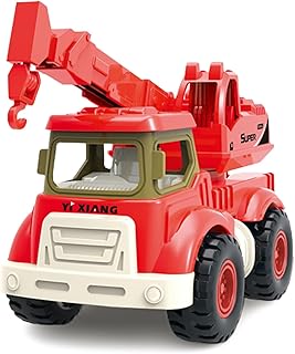 Genérico Véhicules de Construction - Jouets pour camions - Jouet Voiture inertie, Construction Polyvalente, Petites Voitures pelleteuses Camion avec pièces Mobiles Jeu