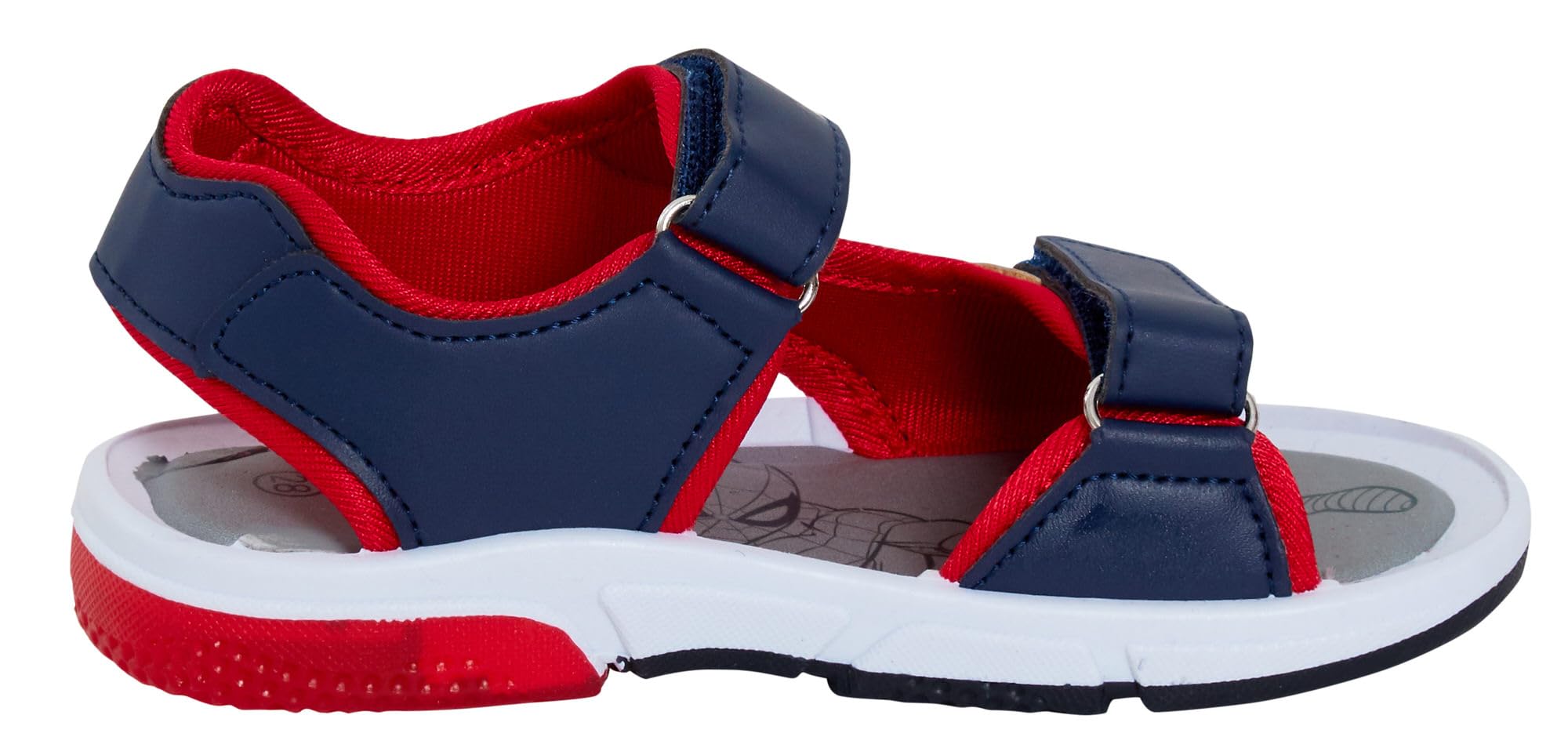 Marvel Spiderman Sandales de sport légères à bout ouvert pour garçon Rouge