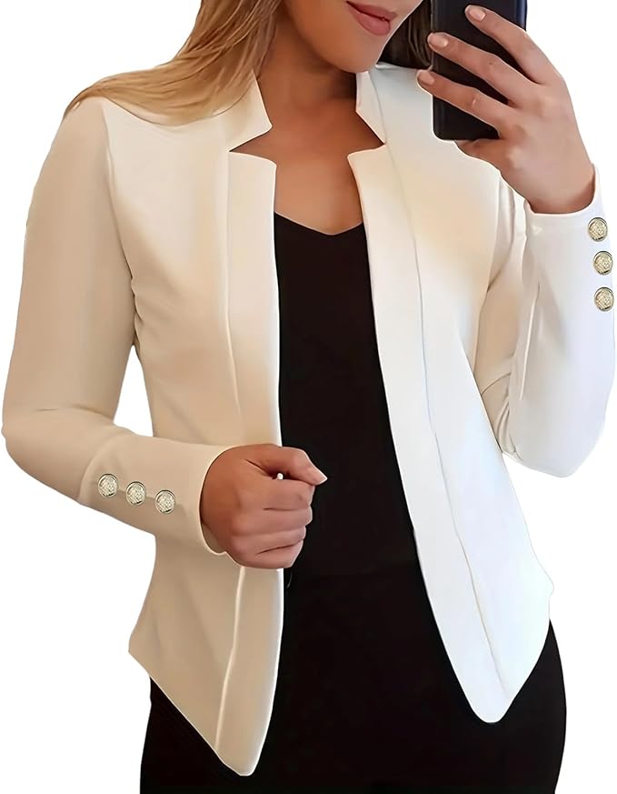 Women's cardigan, trench coat, elegant pocket coat, with long sleeves, for fashionable outerwear