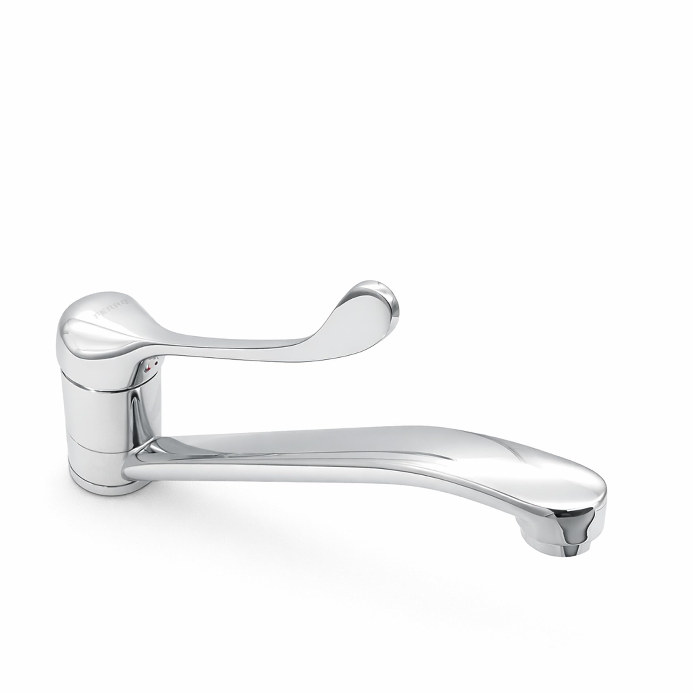 Niederdruck Hygienearmatur Küchen Wasserhahn mit langem Hebel zur Ellenbogen Bedienung für Arztpraxis Klinik Labor und Gastronomie