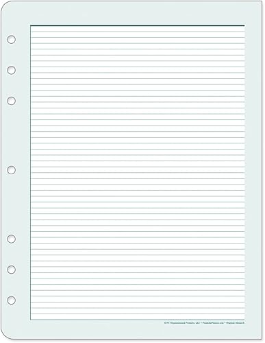 Miniatura 5 de FranklinCovey - Páginas originales con rayas para planificadores FranklinCovey encuadernados en anillo, páginas de expansión con diseño universal