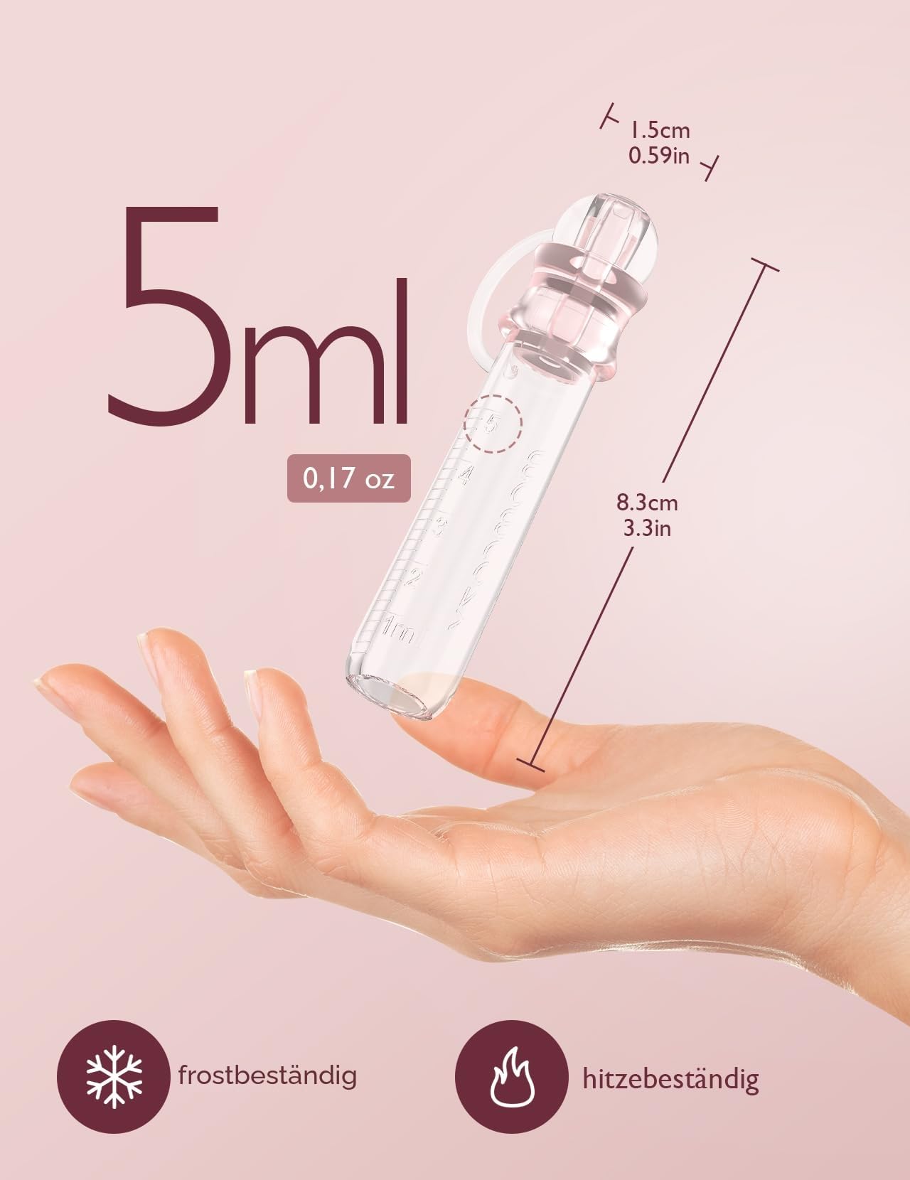 Momcozy Colostrum Collector Kolostrum-Sammler Wiederverwendbarer Muttermilch-Sammler, tragbarer Kolostrum-Behälter zum Füttern des Babys, Mehrzweck-Sammler BPA-frei, 5ml-6St.