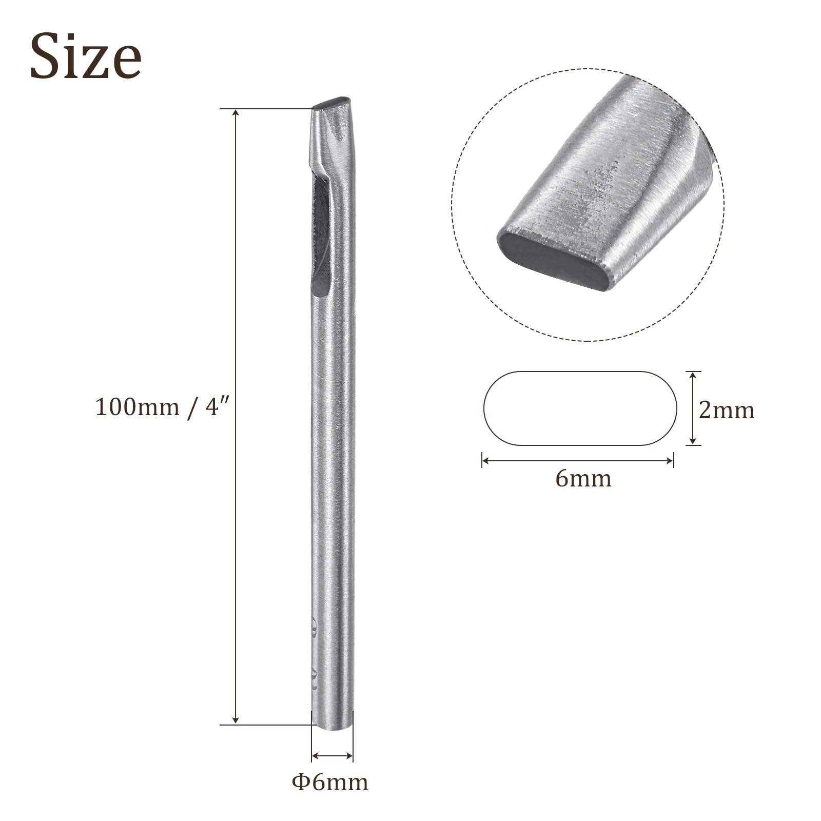 Kozelo 3pcs Oval Leather Hole Punch - Image 3