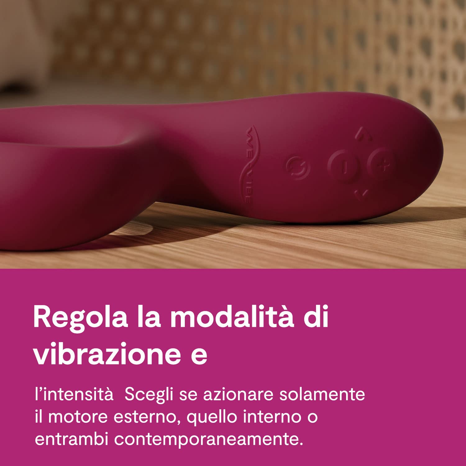 We-Vibe Nova 2 Vibratore Rabbit per Donna - Clitoride e Punto G - 10+ modalità - Flessibile - Doppia stimolazione - Controllo App a distanza - Stimolatore Massaggiatore Clitorideo - Impermeabile