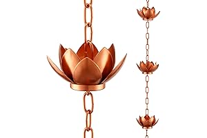 Oak Leaf Lotus Rain Chain Set
