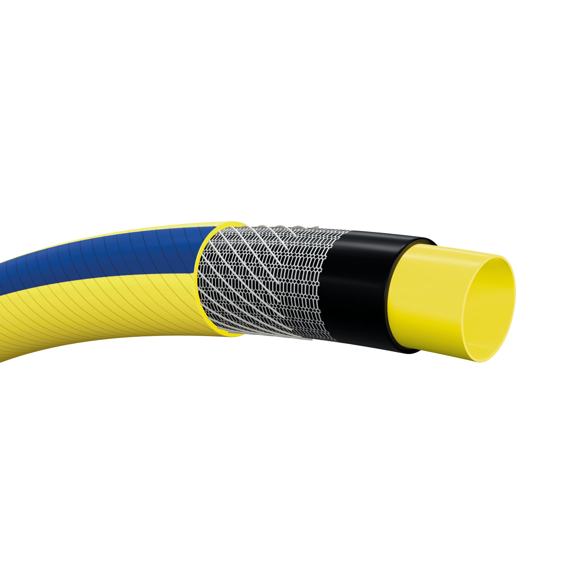 AMIG 24085 | Tuyau tricoté 2084 | Ø15 mm x 25 m | PVC | Jaune