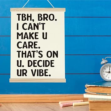 WINGTECA Funny Classroom Decor High School Art Poster Hanger Frame06