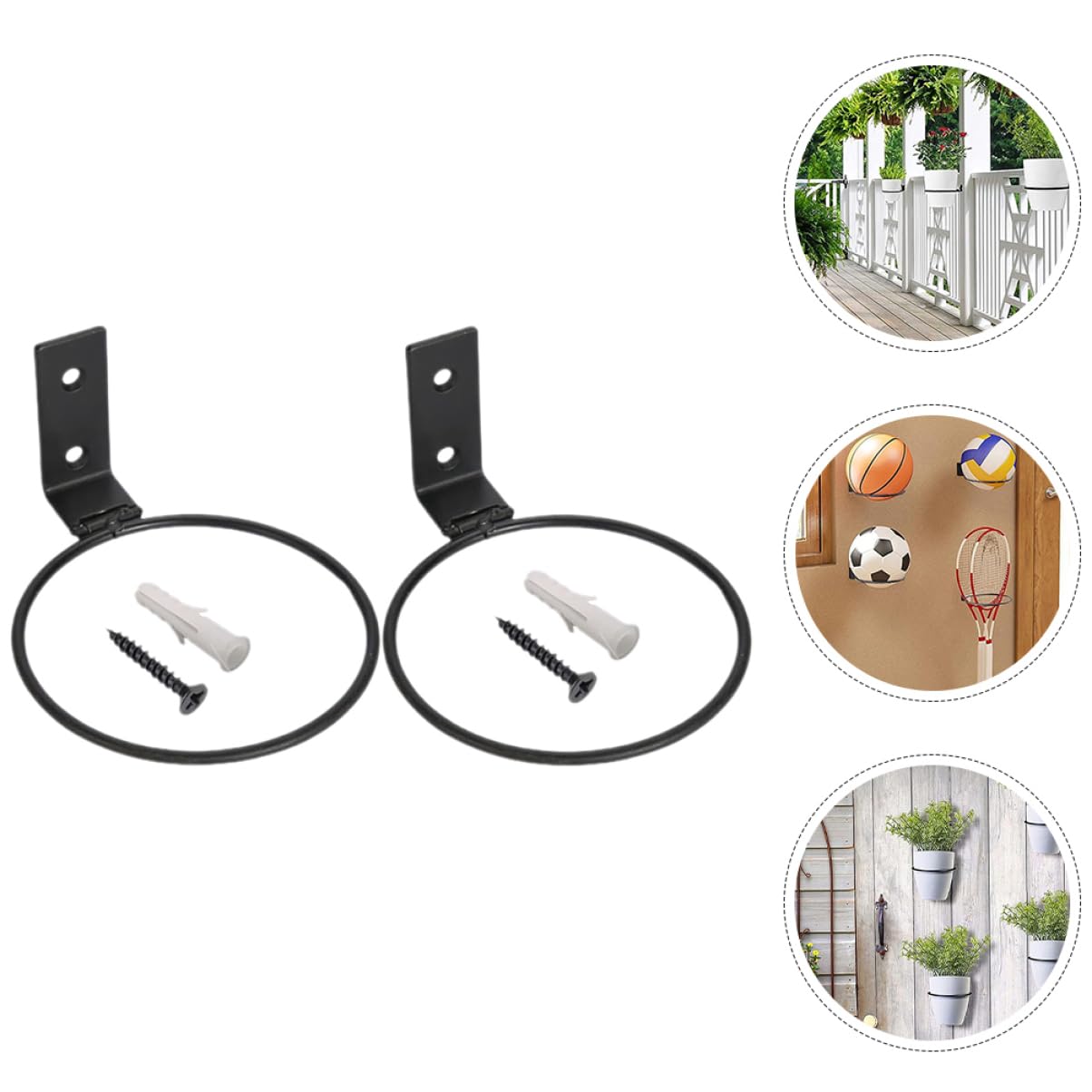 Sosoport Estante De Almacenamiento De Fútbol Soporte De Pared para Pantalla De Baloncesto Soporte De Pared para Soporte De Baloncesto Liga Portabalones De Pared Black