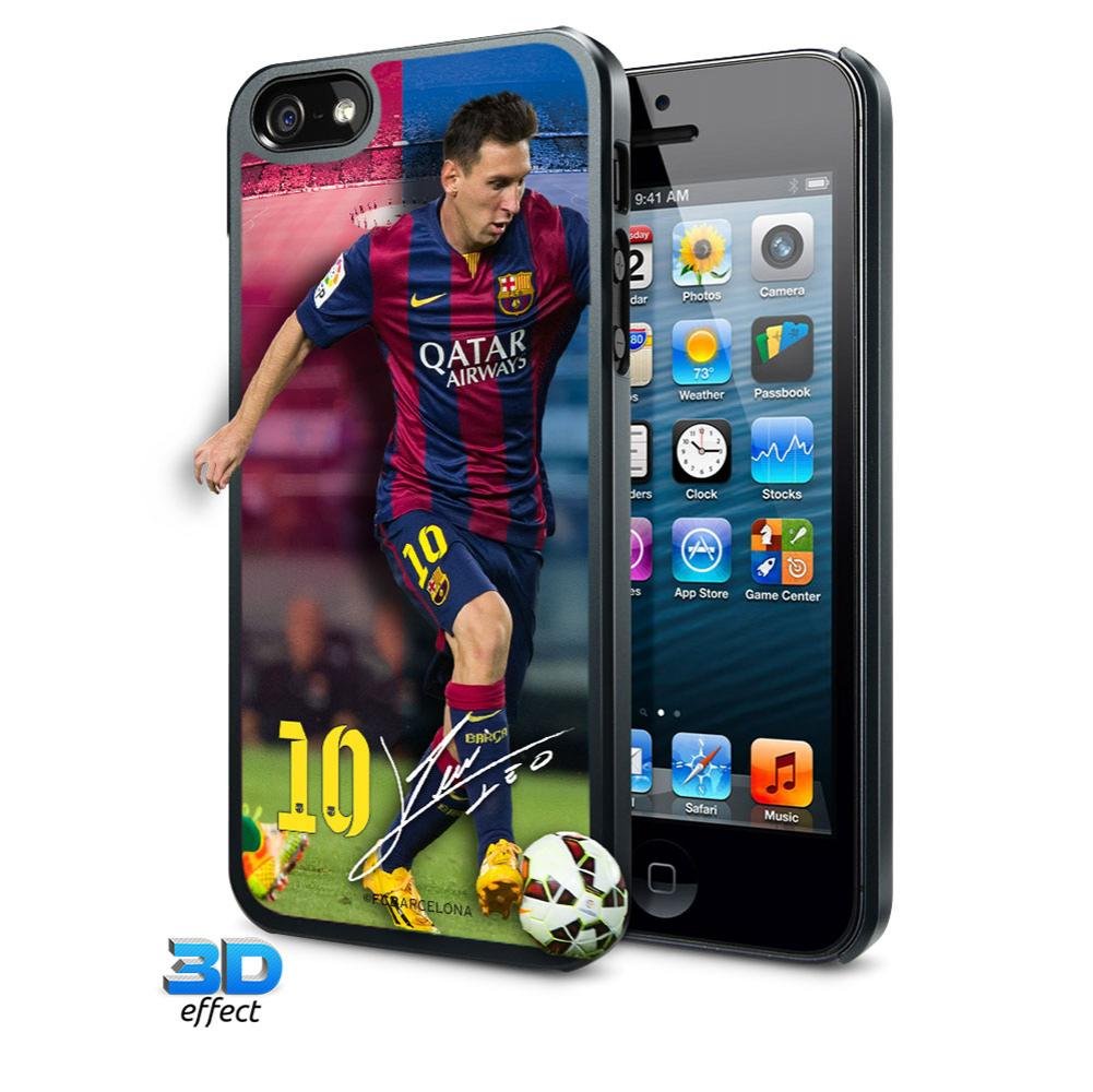 FCB Plastic Barcelona iPhone 5 / 5S Hard Case 3D Messi Multicolor