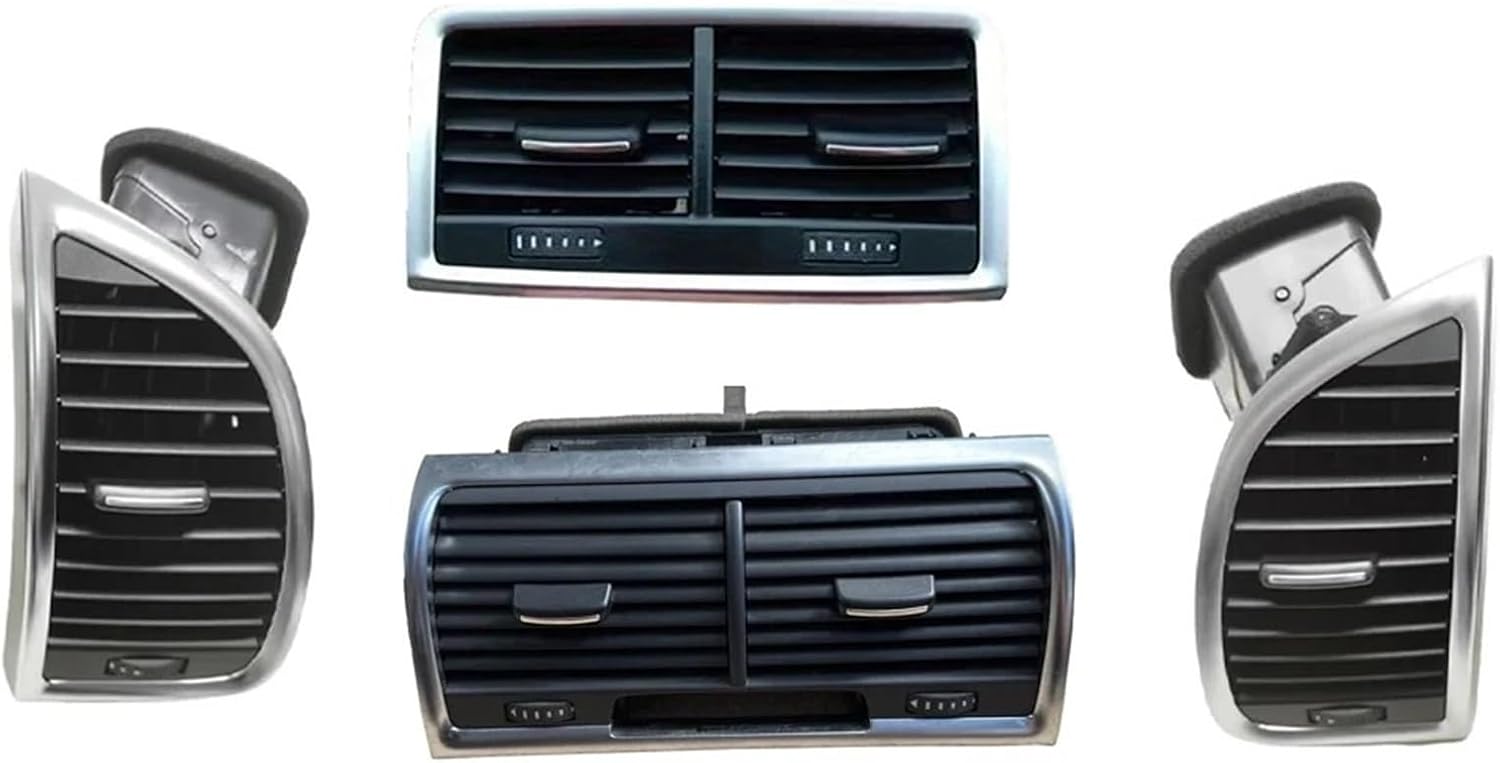 1PCS Air Conditioner Vent A/C Compatible with Audi Q7 4L 2007-2015 Front Rear Panel Dash Louver Air Conditioner Vent A/C Outlet(2PCS Left Rear)