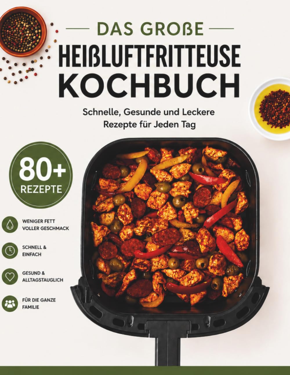 Das Große Heißluftfritteuse Kochbuch: Schnelle, Gesunde und Leckere Rezepte für Jeden Tag