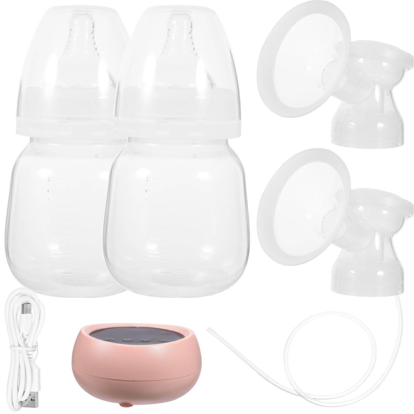 Yardwe Extractor de Leche Eléctrico Automático, Silencioso, 1200mah, PP y