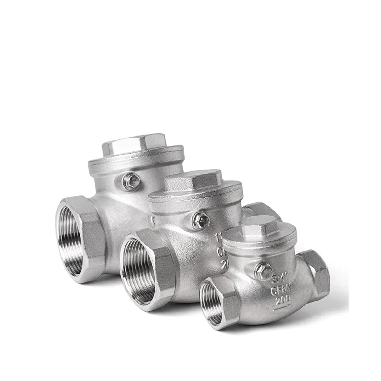 Clapet anti-retour 2" inox anti-corrosion à filetage interne pour haute fiabilité