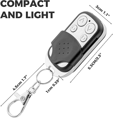 Miniatura 6 de Control remoto de 4 teclas para abridor automático de puerta corredera 433MHz código de aprendizaje, sistema de control de acceso de puerta,